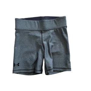 Under Armour Women Gray Small Compression Shorts Workout